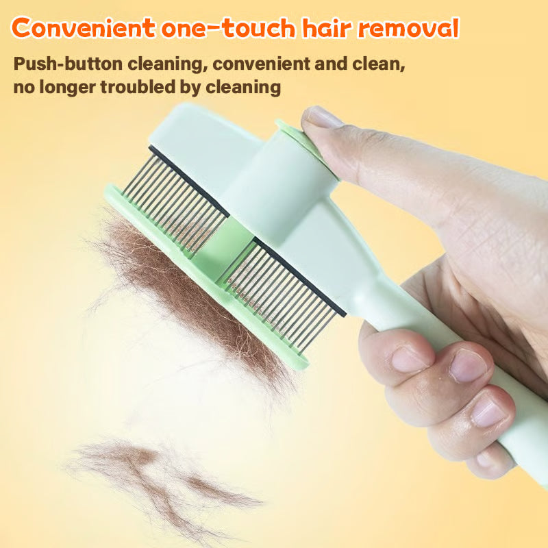 🔥Last Day Buy 1 Get 1 Free $9.99 Each🔥Self-Cleaning Pet Flea Comb & Grooming Brush
