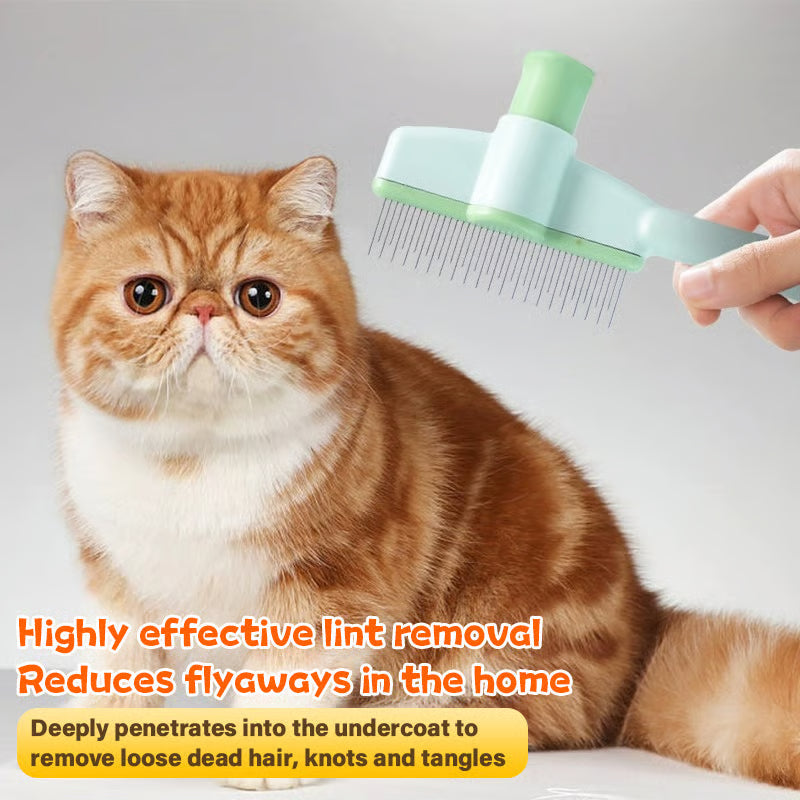 🔥Last Day Buy 1 Get 1 Free $9.99 Each🔥Self-Cleaning Pet Flea Comb & Grooming Brush