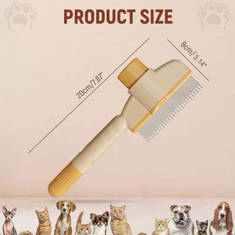 🔥Last Day Buy 1 Get 1 Free $9.99 Each🔥Self-Cleaning Pet Flea Comb & Grooming Brush