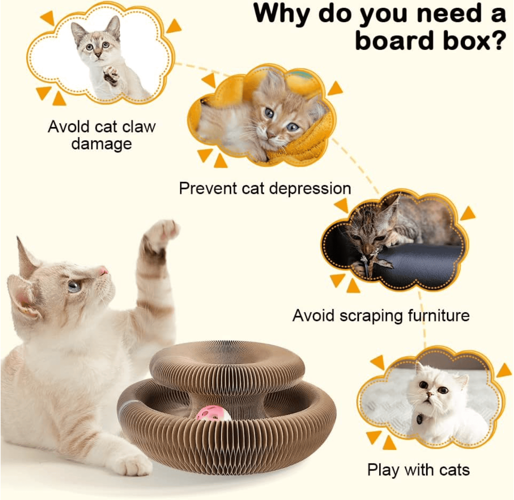 🔥Last Day Buy 1 Get 1 Free $14.99 Each🐱The Ultimate Cat Playground & Cozy Bed – All in One!🛌