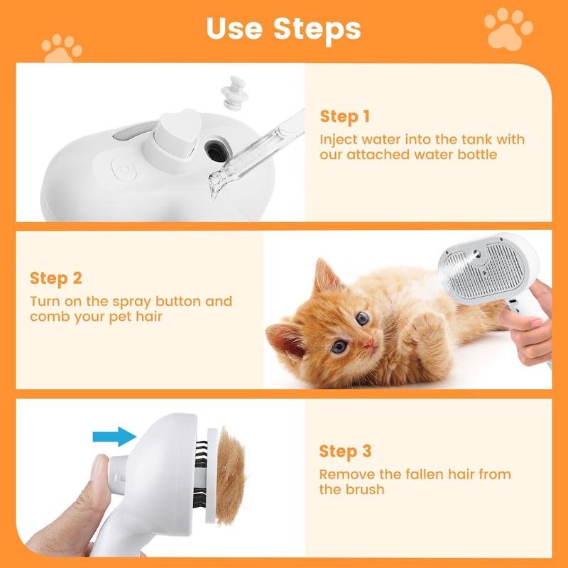 🔥Last Day Buy 1 Get 1 Free $14.99 Each🔥Premium pet brush with steam function