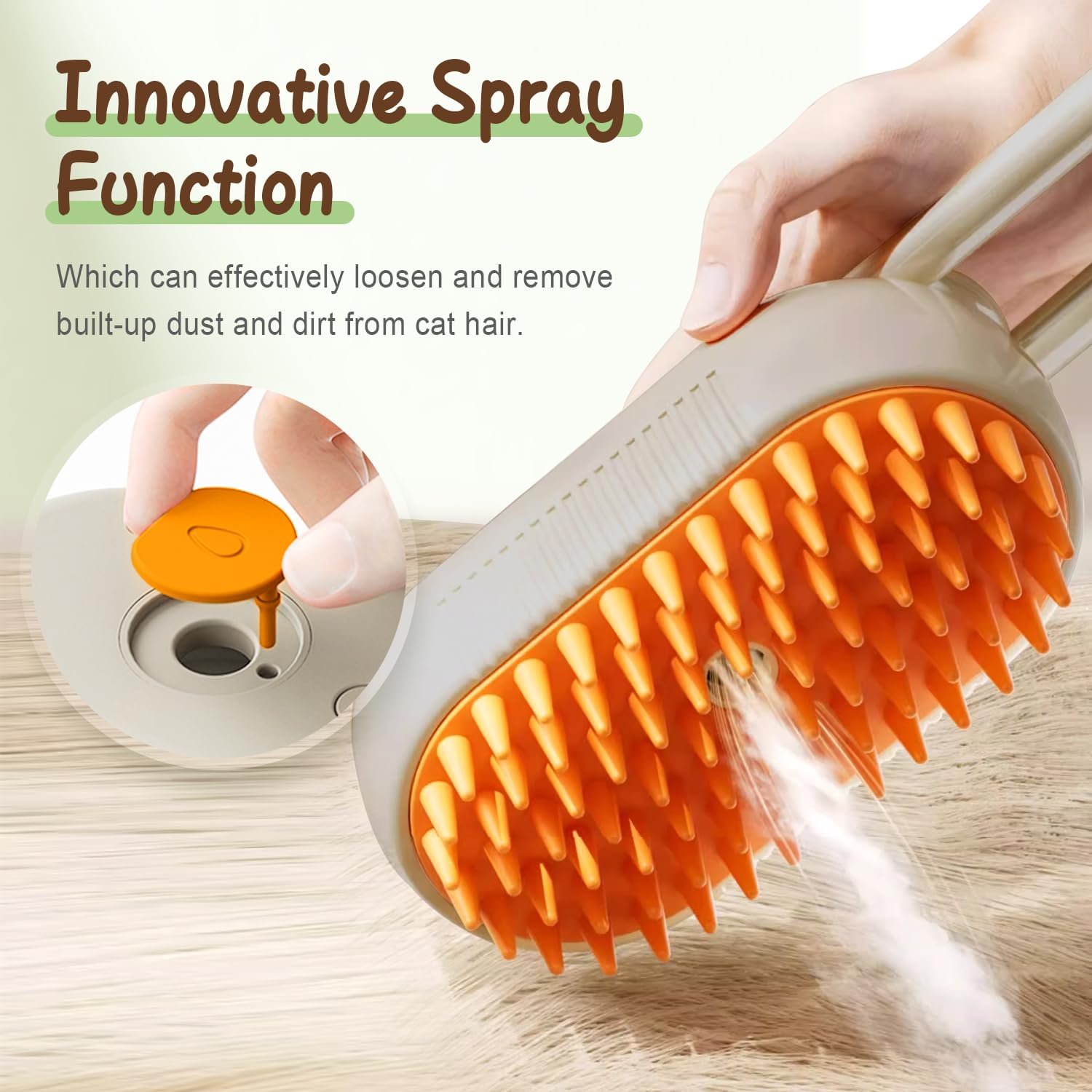 🔥Last Day Buy 1 Get 1 Free $14.99 Each🔥PuffEase Spritz: Quick & Easy Pet Hair Remover Comb