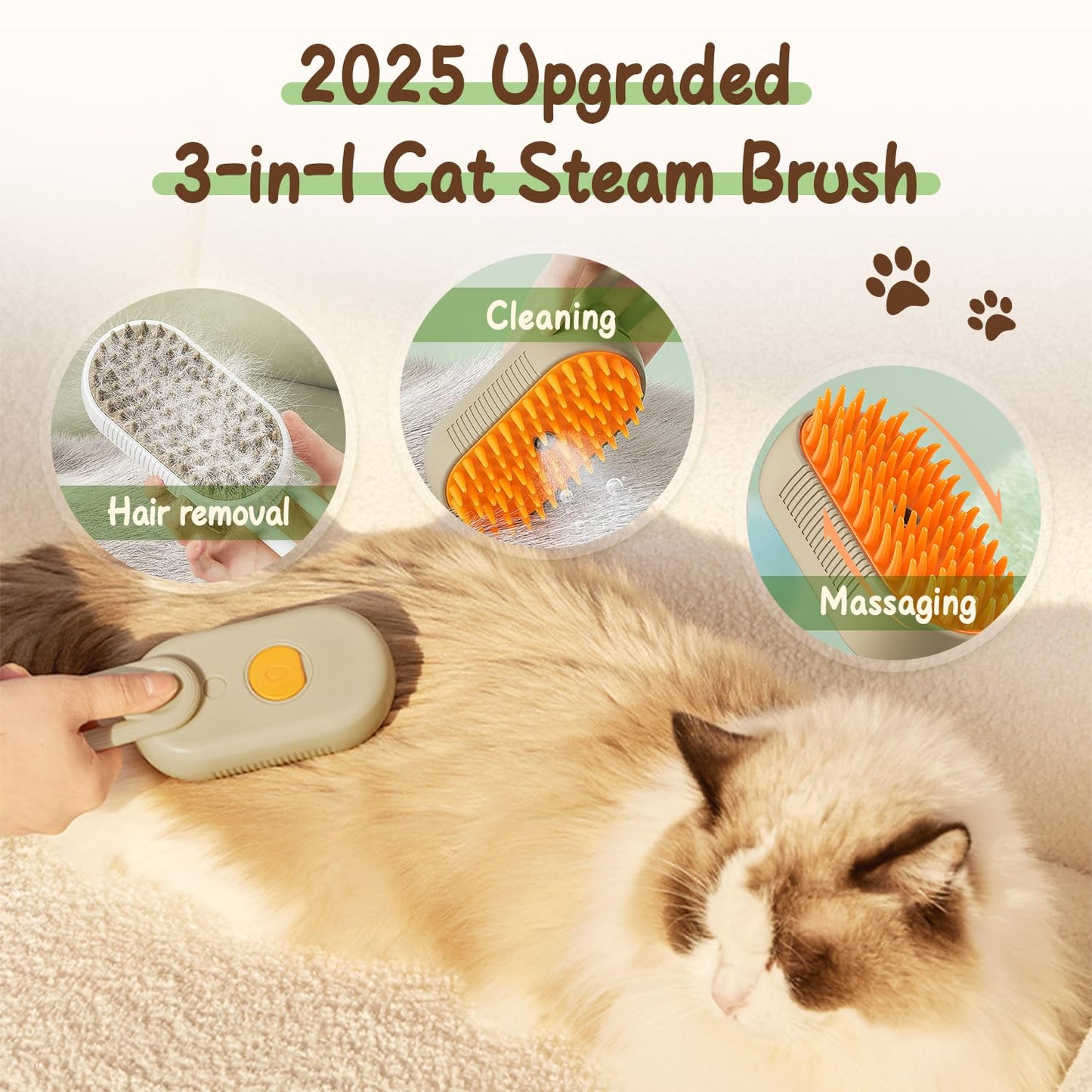 🔥Last Day Buy 1 Get 1 Free $14.99 Each🔥PuffEase Spritz: Quick & Easy Pet Hair Remover Comb