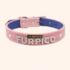Denim-Style PU Leather Dog Collar