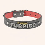 Denim-Style PU Leather Dog Collar
