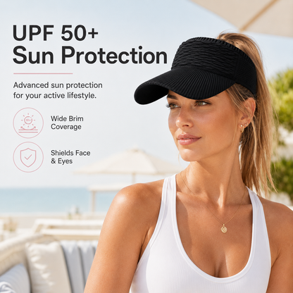🔥Last Day Buy 1 Get 1 Free 🔥Women's High Ponytail Sun Visor Hat for Sun Protection