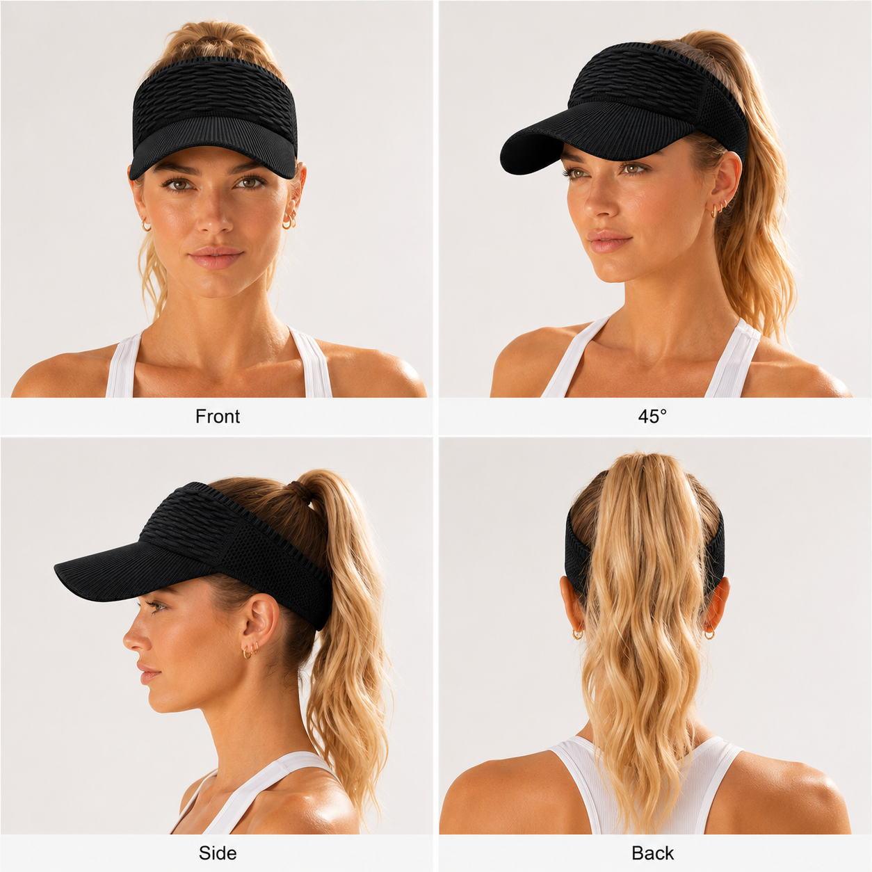 🔥Last Day Buy 1 Get 1 Free 🔥Women's High Ponytail Sun Visor Hat for Sun Protection