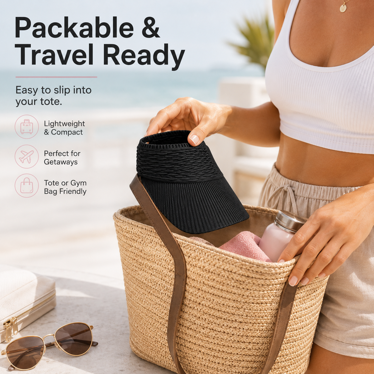 🔥Last Day Buy 1 Get 1 Free 🔥Women's High Ponytail Sun Visor Hat for Sun Protection