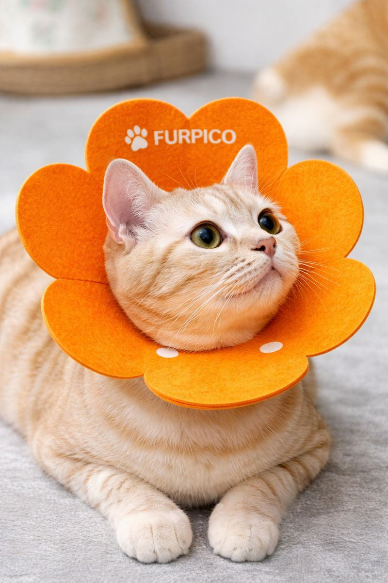 Flower Felt Recovery Collar