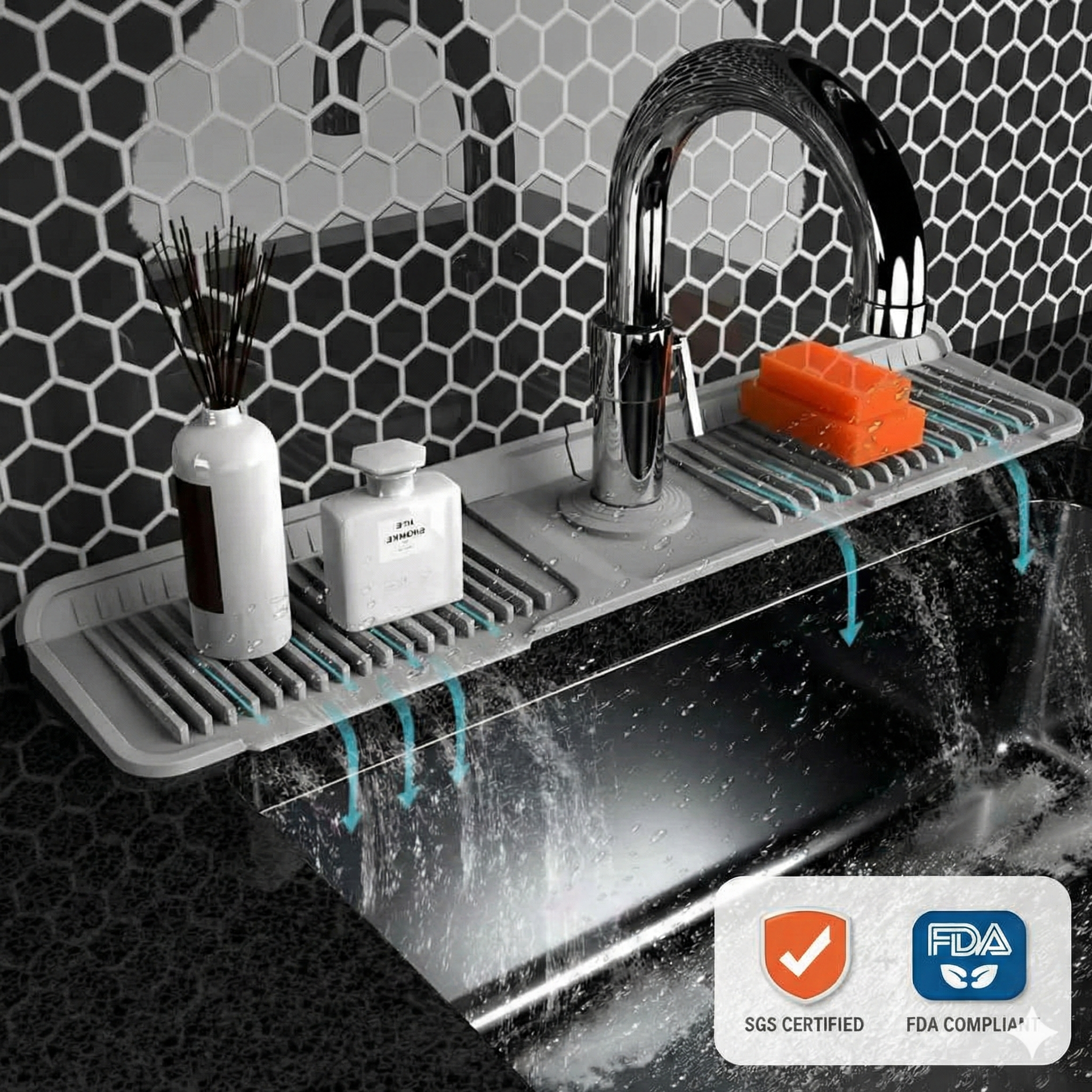 🔥Last Day Buy 1 Get 1 Free $14.99 Each🔥Faucet Guard & Draining Mat