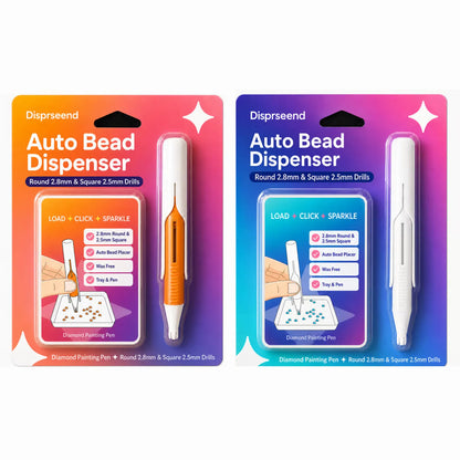 Automatic Diamond Painting Bead Dispenser Pen & Tray Set