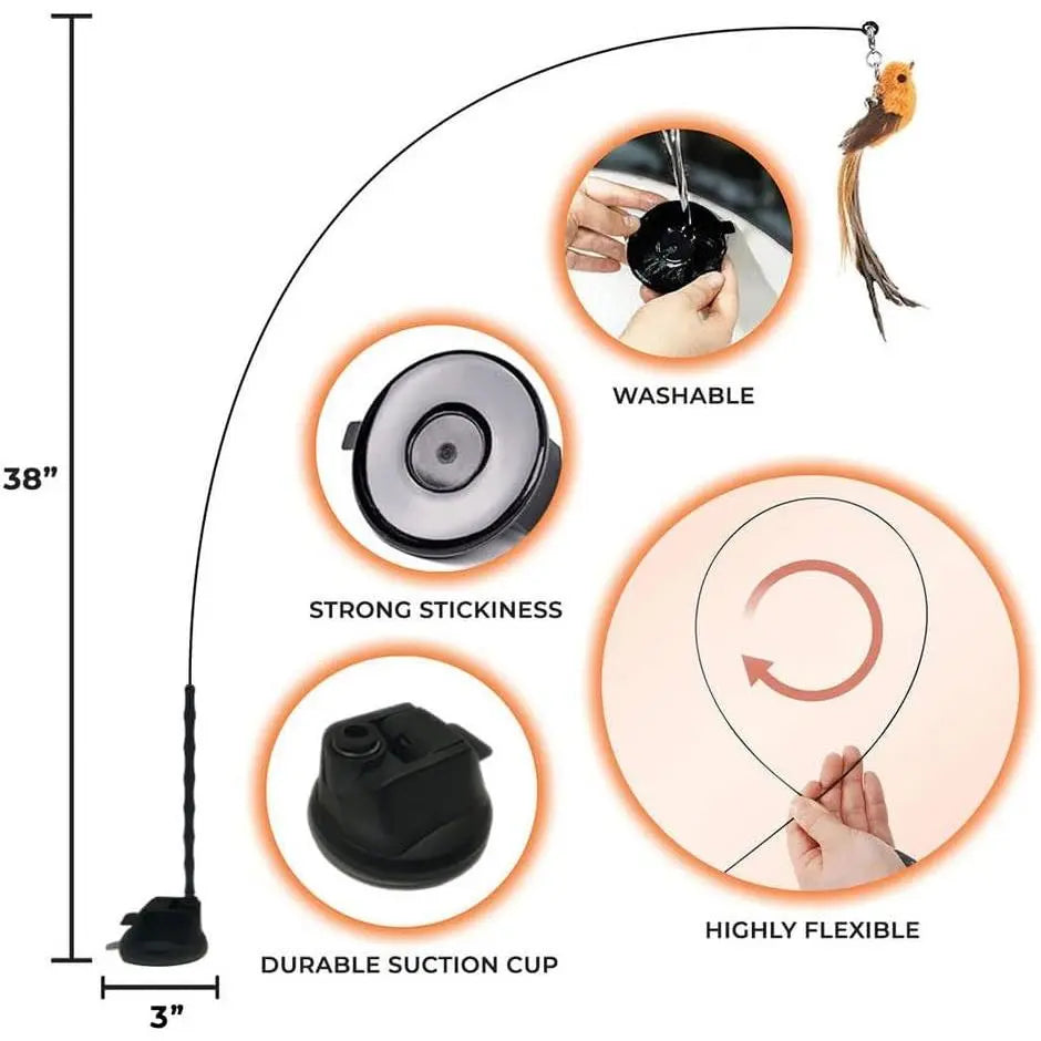 🔥Last Day Buy 1 Get 1 Free $14.99 Each🔥Interactive Bird Simulation Cat Toy Set