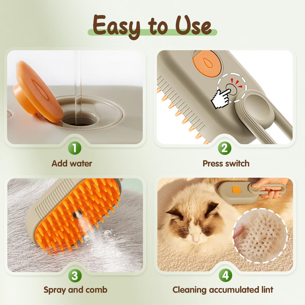 🔥Last Day Buy 1 Get 1 Free $14.99 Each🔥PuffEase Spritz: Quick & Easy Pet Hair Remover Comb