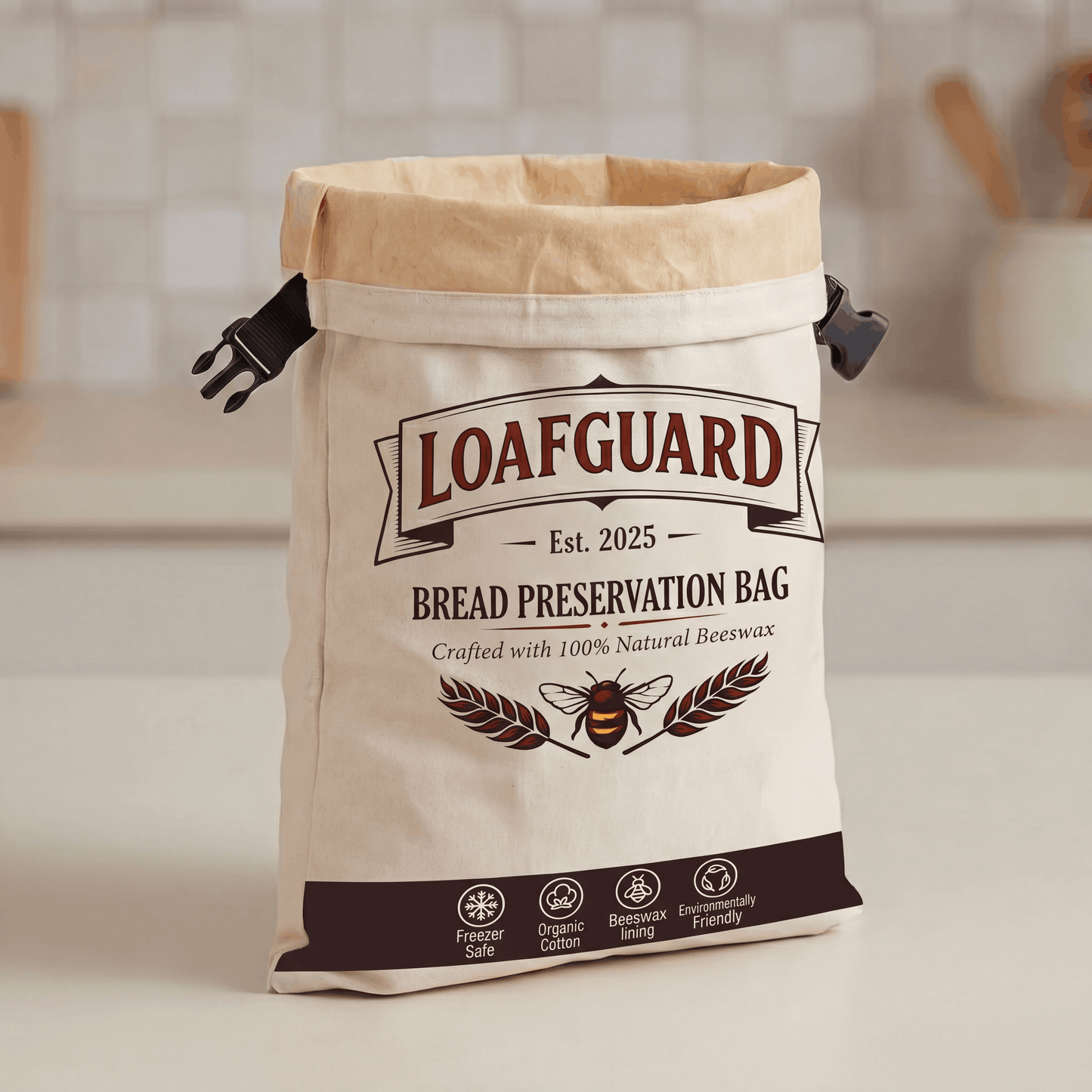 LoafGuard 100% Beeswax Bread Storage Bag