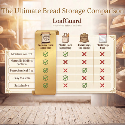 LoafGuard 100% Beeswax Bread Storage Bag
