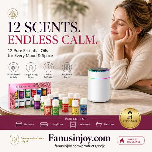 🌺The fresh scent lifts your mood！🌷12-Pack Water Soluble Essential Oils Set