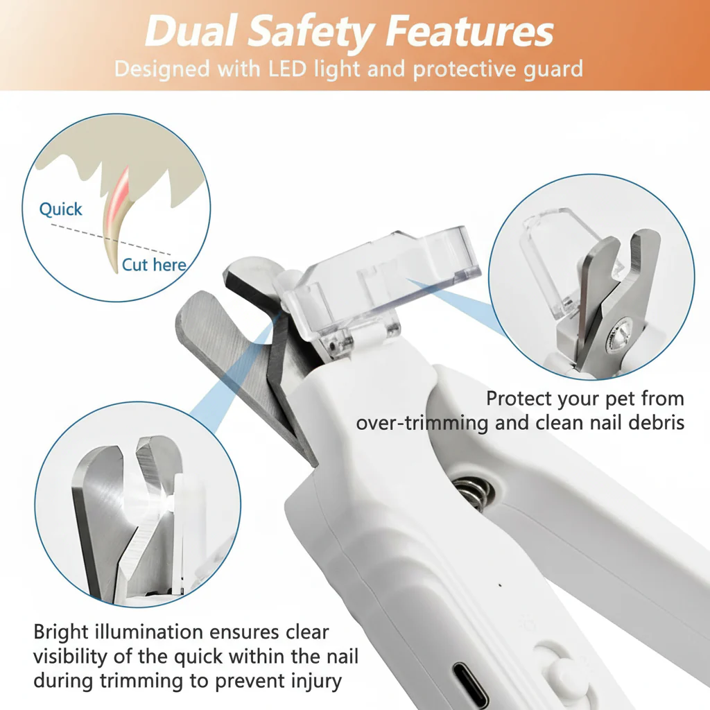 🔥Last Day Buy 2 Get 1 Free $14.99 Each🔥LED Pet Nail Clipper and Grinder (2-in-1)