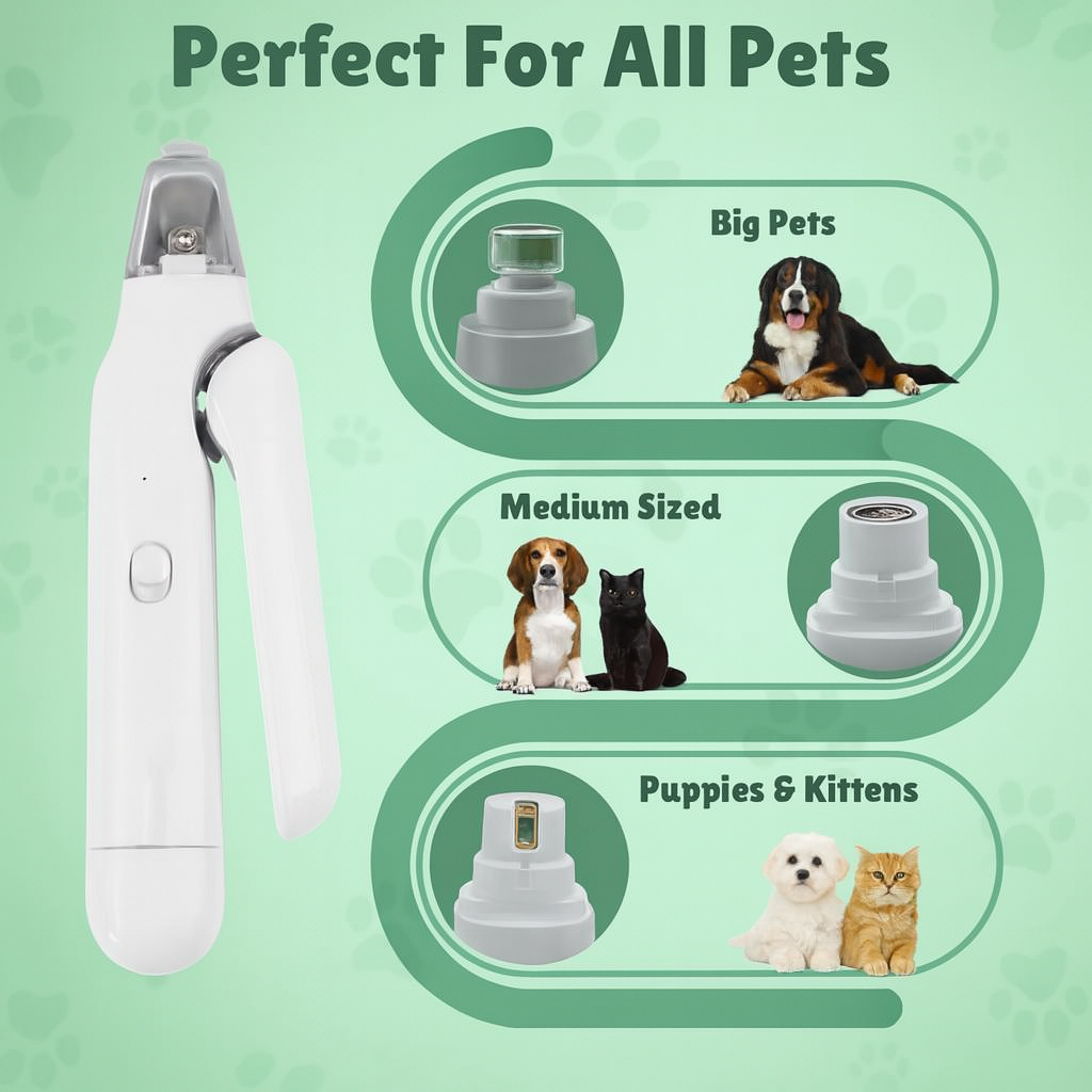 🔥Last Day Buy 2 Get 1 Free $14.99 Each🔥LED Pet Nail Clipper and Grinder (2-in-1)