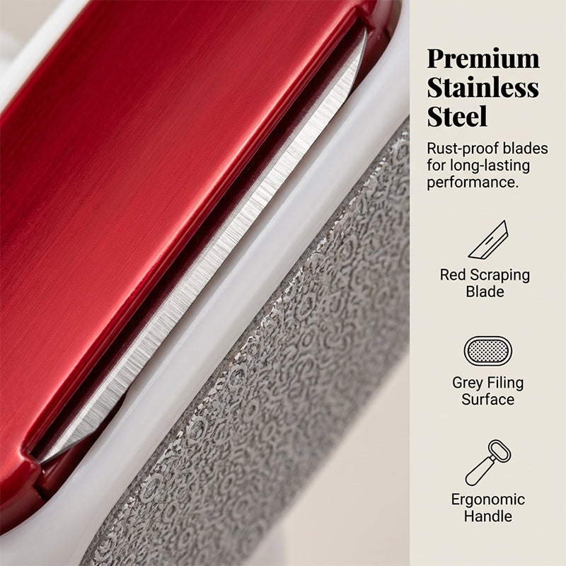 🦶 Smooth Heels, Ready for Sandals – Double-Sided Foot Scraper with Coarse & Fine Sides. 50% Off. UK Stock