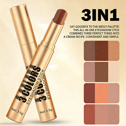 ⏳Time-Limited Special⏰3-in-1 Gradient Eyeshadow Stick – One-Swipe, Waterproof, Curved Nib ✨