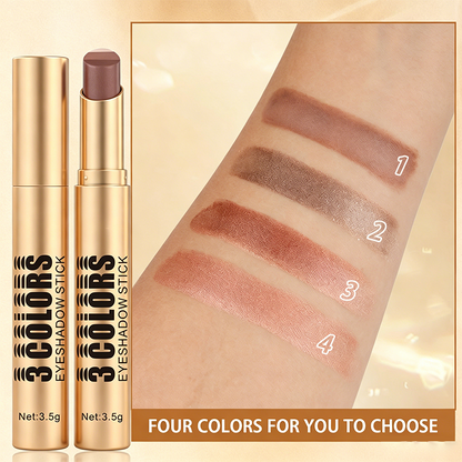 ⏳Time-Limited Special⏰3-in-1 Gradient Eyeshadow Stick – One-Swipe, Waterproof, Curved Nib ✨